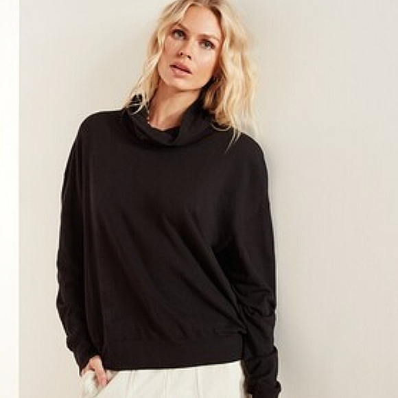 James Perse Cowl Neck Sweat Top - Picture 1 of 7